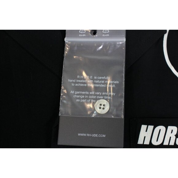 Rhude Mens Small Oversized Racing Logo Button Up Hawaiian Shirt NEW RARE R1656 - Picture 6 of 11